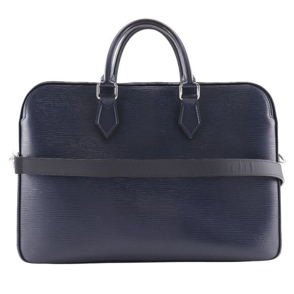 Louis Vuitton Dandy Briefcase Navy Leather Briefcase Bag (Pre-Owned) - Picture 1 of 12